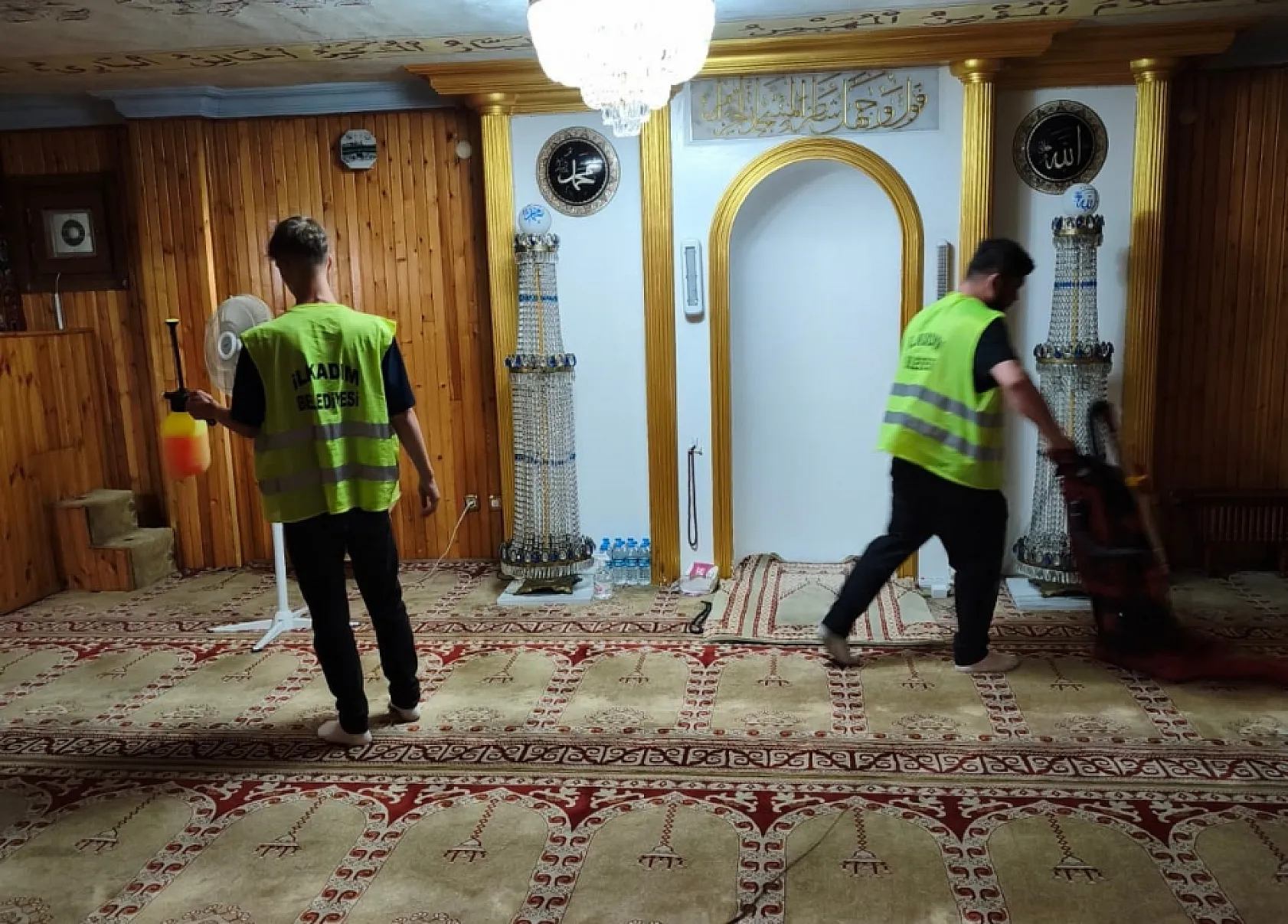 İlkadım'ın İbadethanelerinde Hijyen İçin Yoğun Mesai