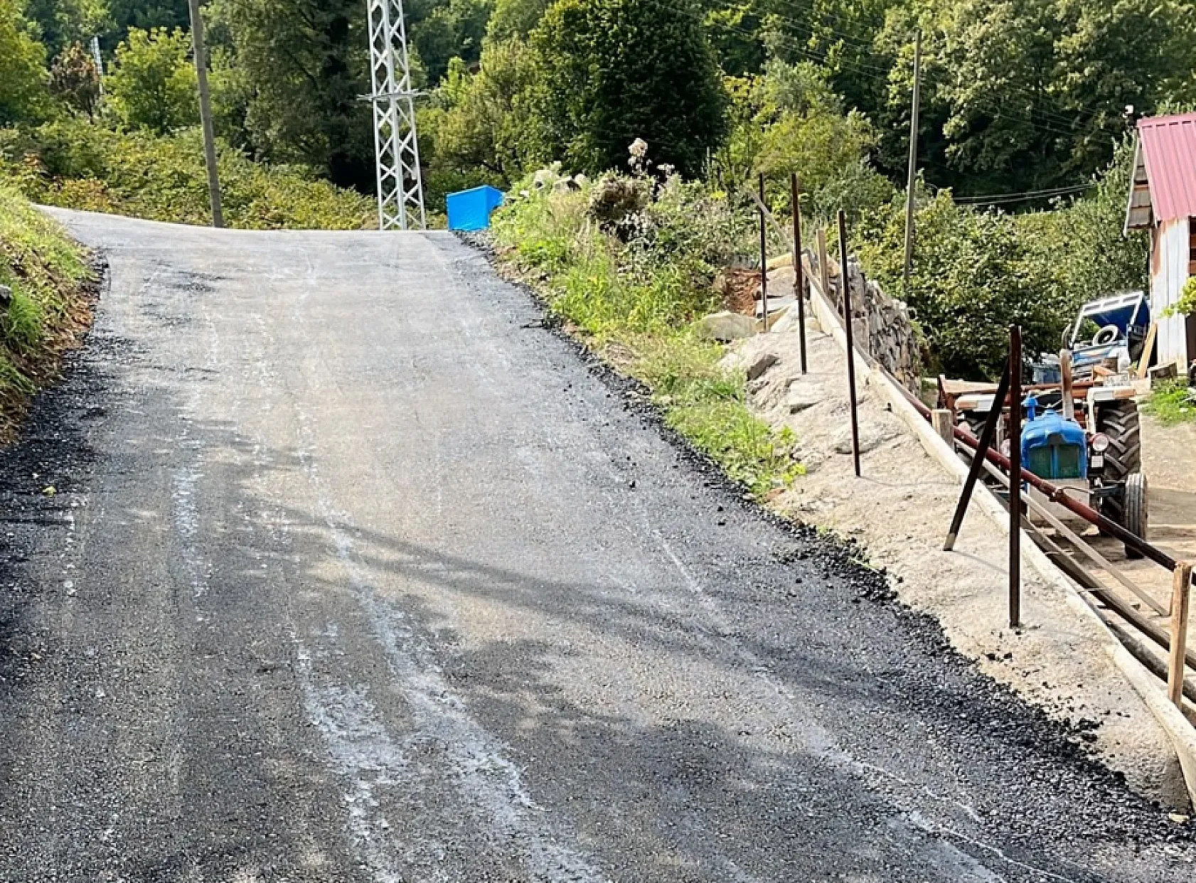 İlkadım'ın kırsalında 71 kilometrelik yol çalışması