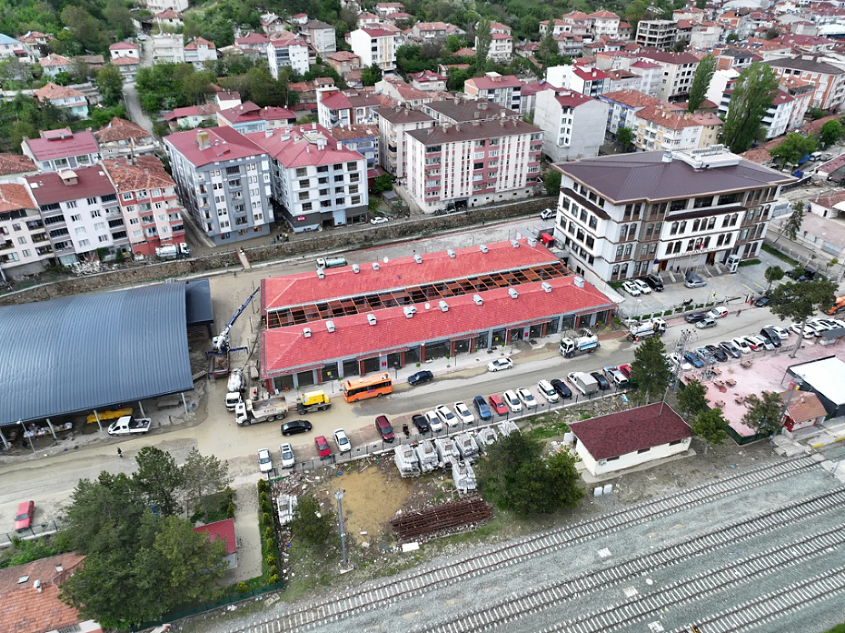 Havza'da sel sonrası yıkım başladı