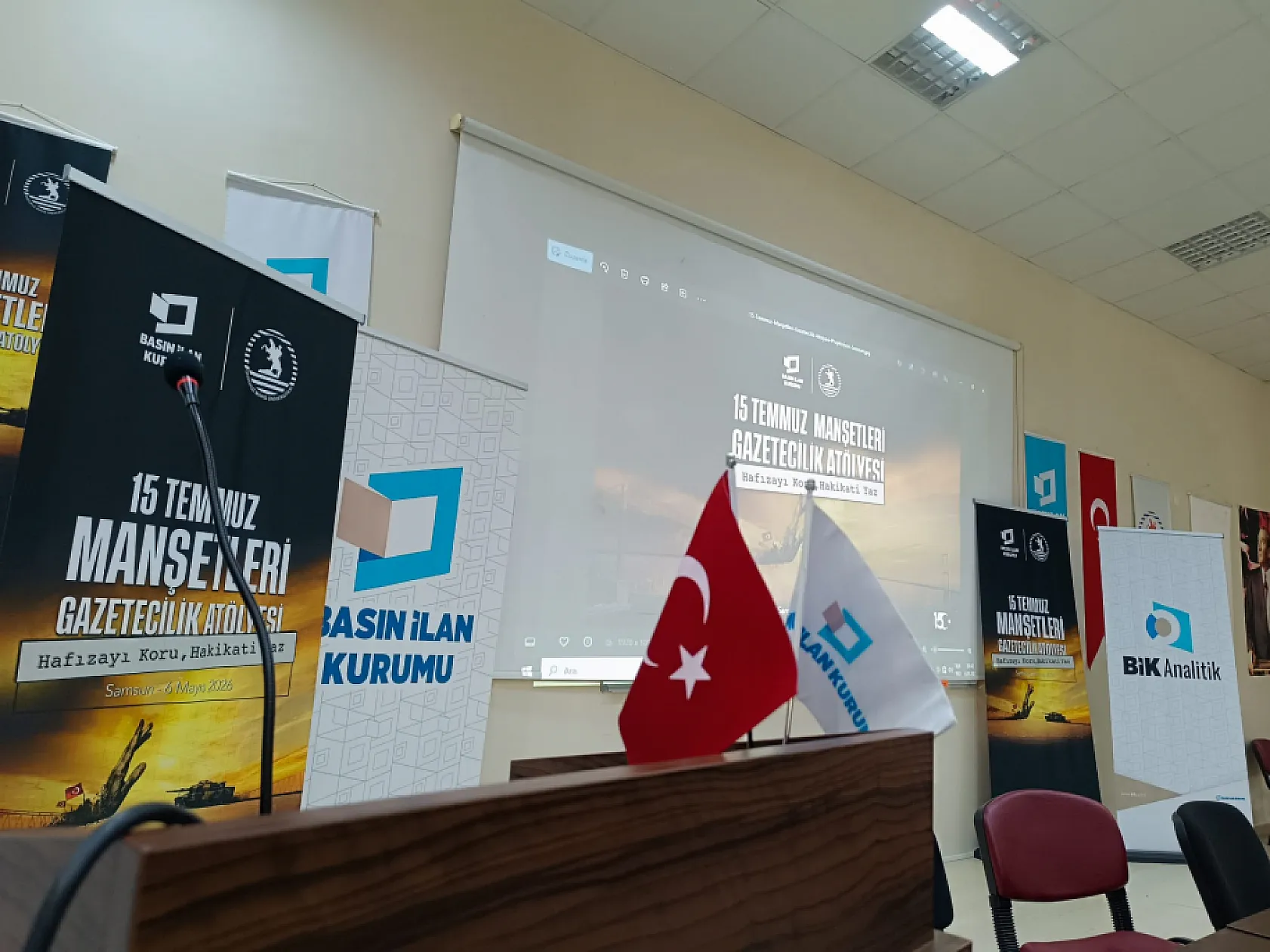 OMÜ'de '15 Temmuz Manşetleri Atölyesi' düzenlendi