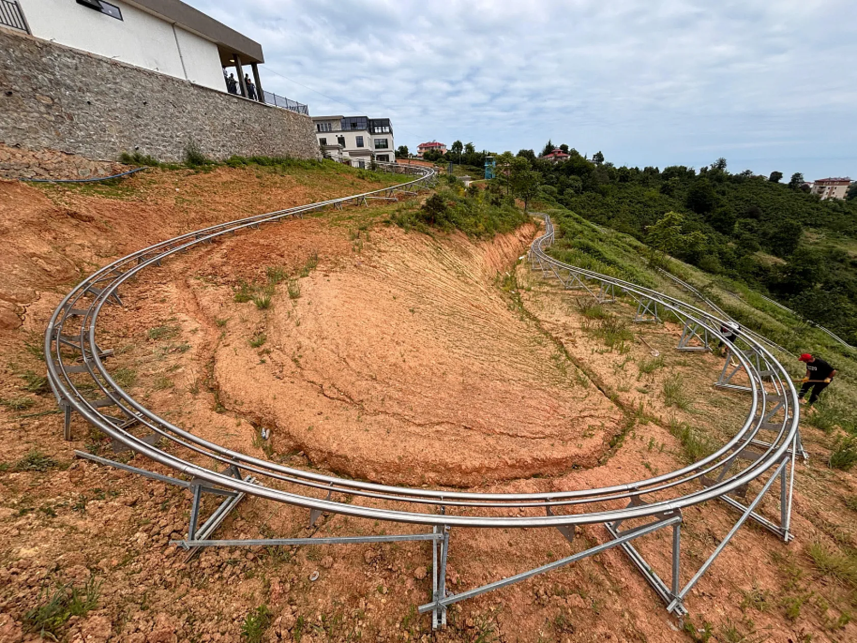 Karadeniz'de bir ilk: En uzun dağ kızağı ziyaretçilerini bekliyor
