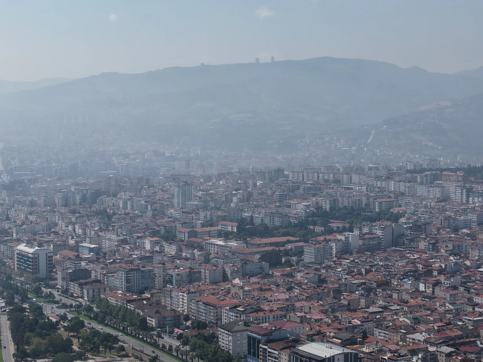 Samsun'da sabah puslu başladı