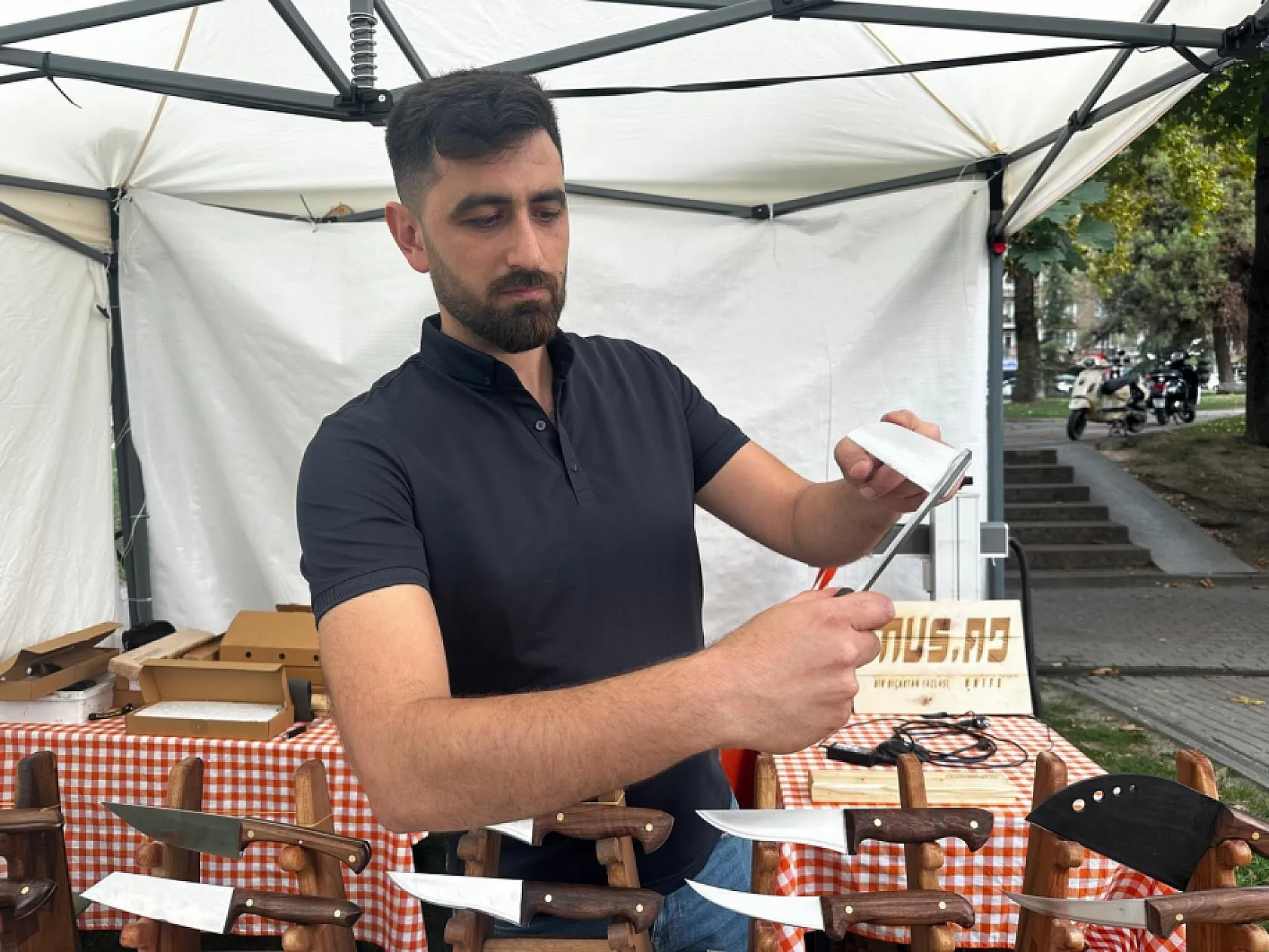 Bursalı ustanın bıçakları 11 ülkeye ulaşıyor