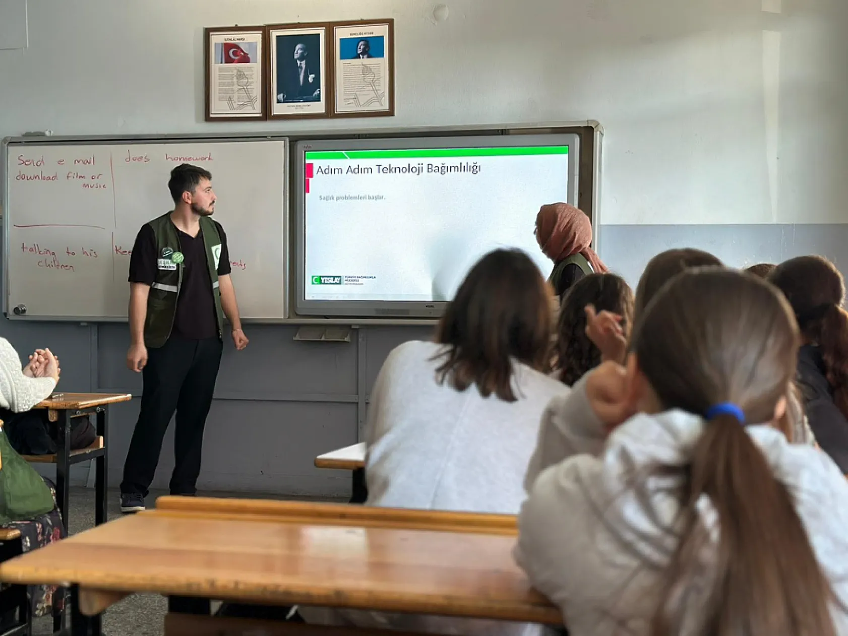 Çarşamba'da teknoloji bağımlılığına karşı farkındalık projesi düzenledi