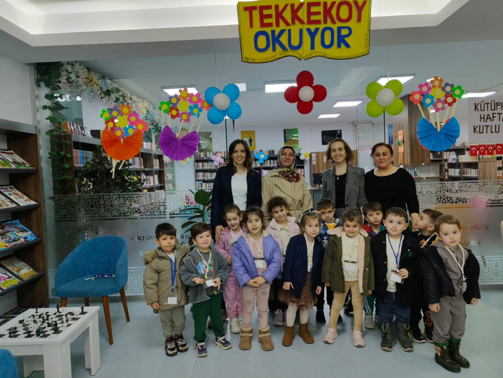 Tekkeköy'de Kütüphane Haftası etkinliği düzenlendi