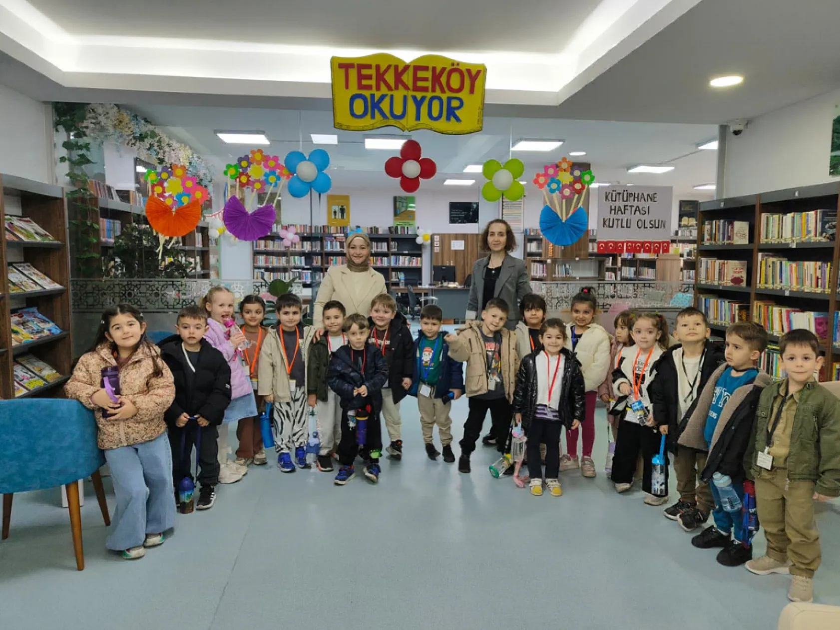 Tekkeköy'de Kütüphane Haftası etkinliği düzenlendi