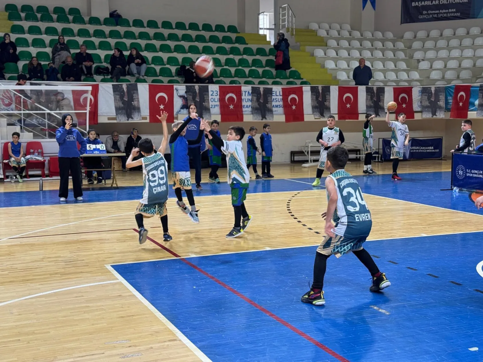 Çarşamba'da 3x3 basketbol turnuvası nefes kesti