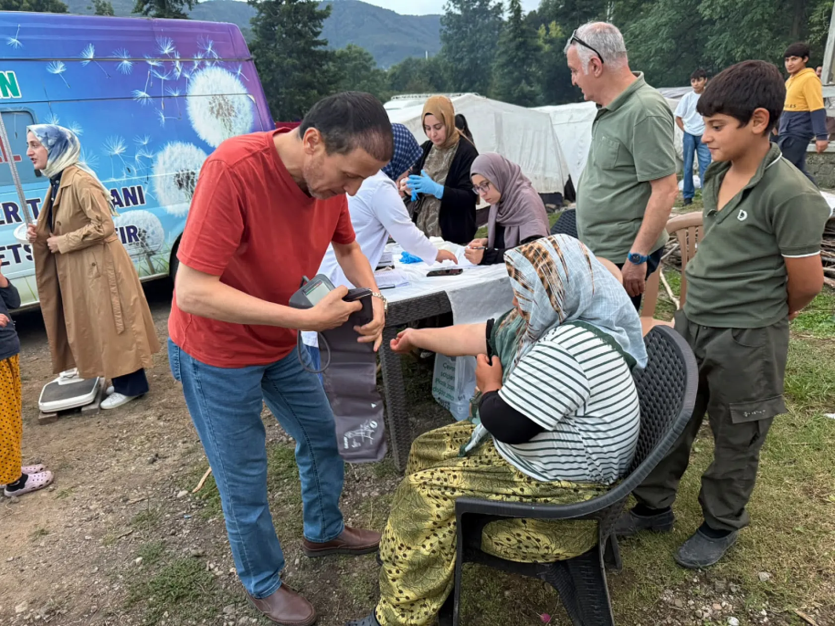Çarşamba Eğridere'de mevsimlik tarım işçilerine sağlık taraması