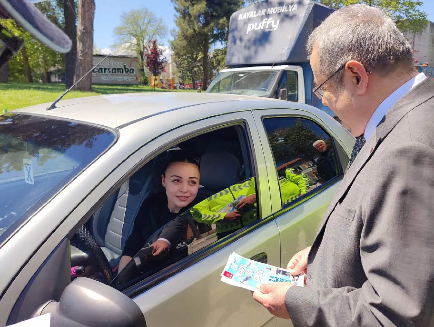 Çarşamba'da trafik haftası bilgilendirmesi