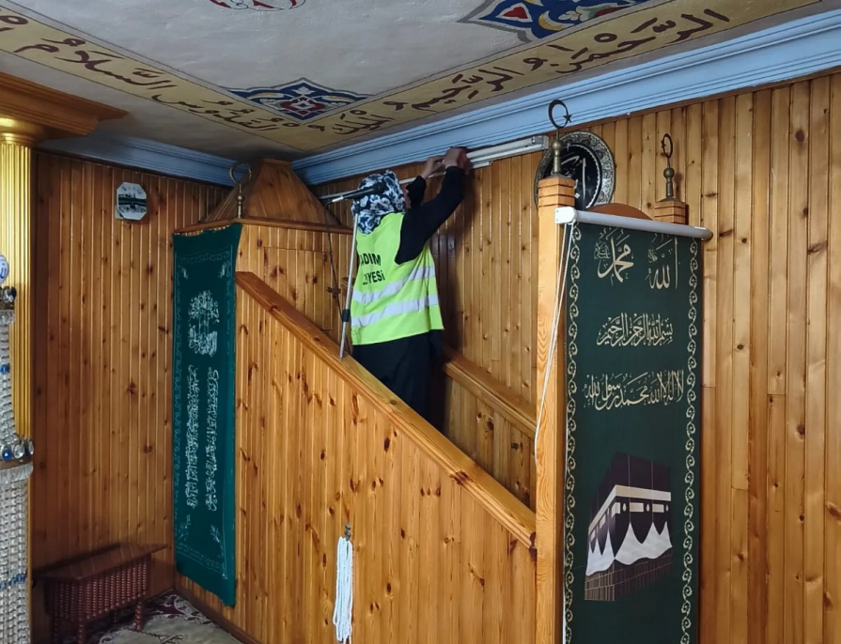 İlkadım'ın İbadethanelerinde Hijyen İçin Yoğun Mesai
