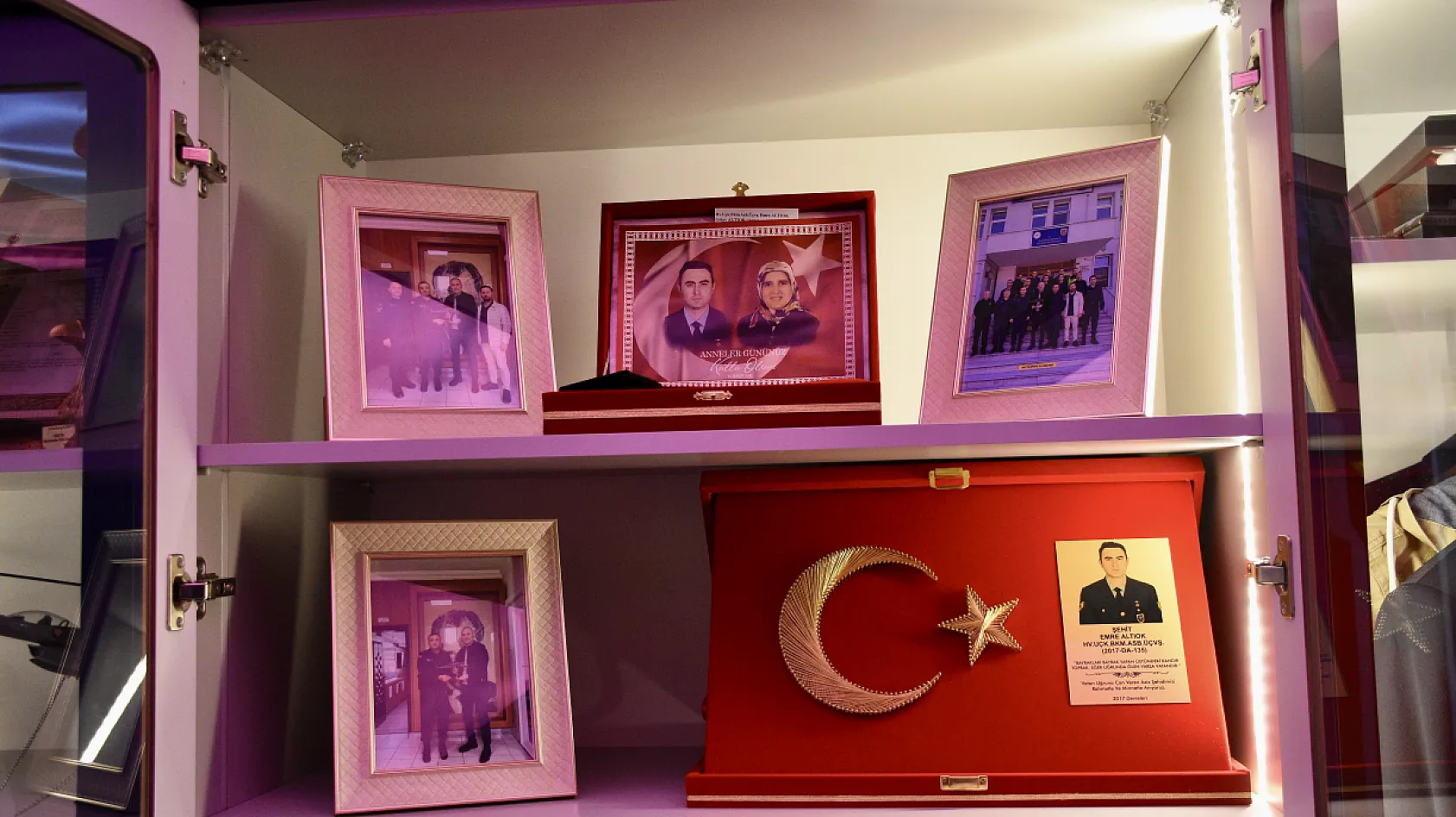 Samsunlu baba Şehit düşen oğlunun dairesini anı evine dönüştürdü