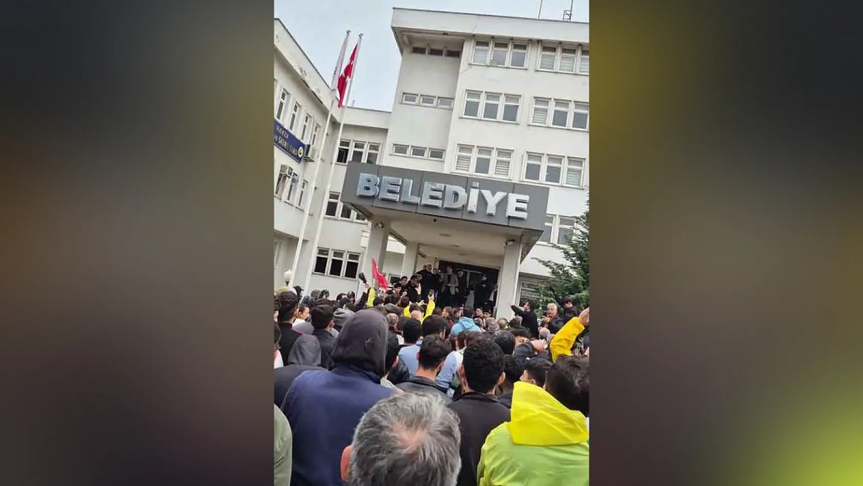Havza'da vatandaşlar eylem yaptı