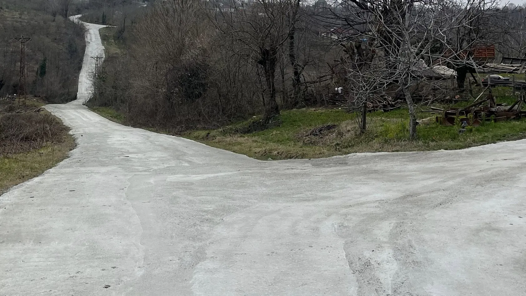 Salıpazarı  beton yollarla daha konforlu