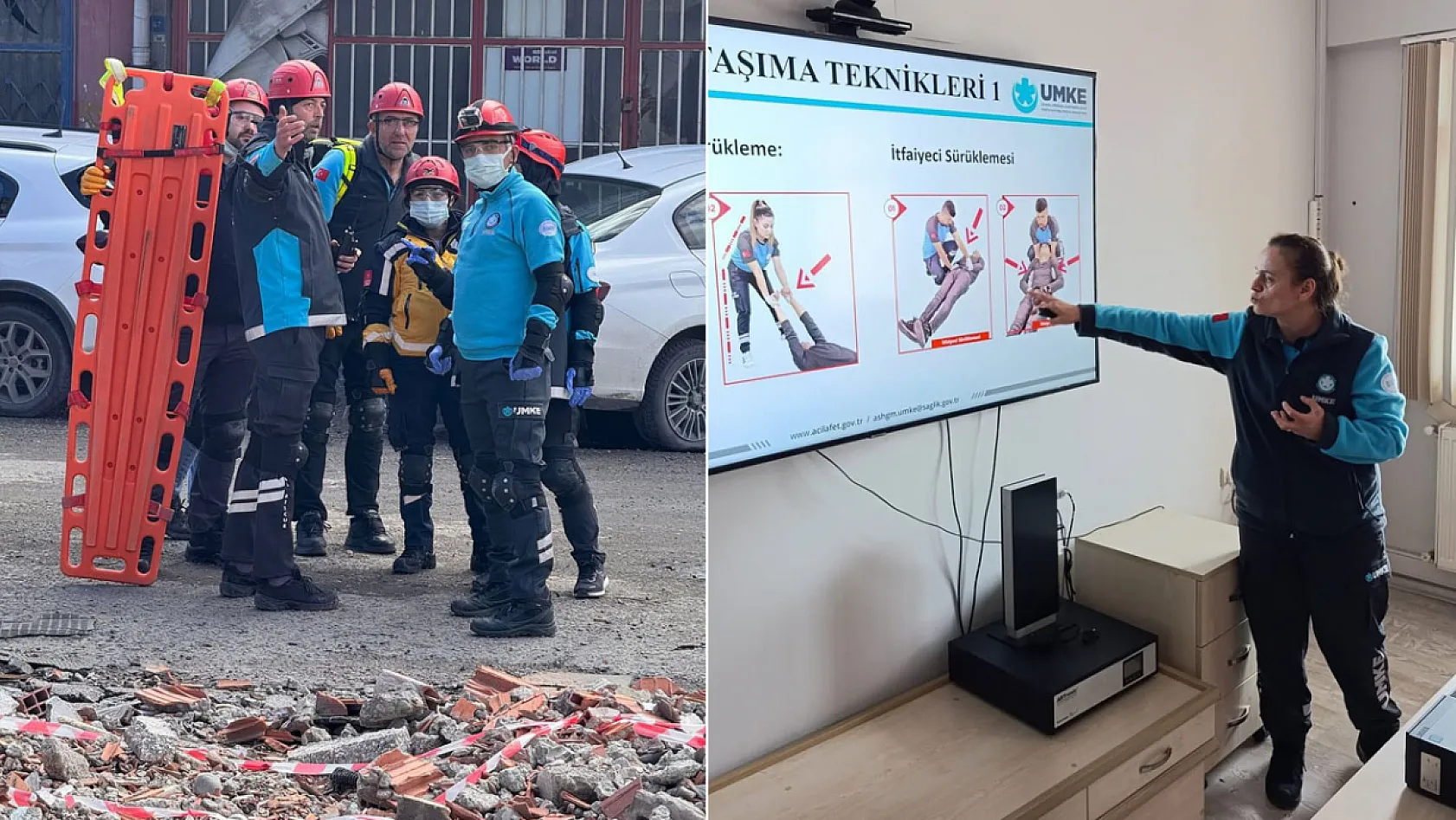 Yıkım alanında nefes kesen eğitim!