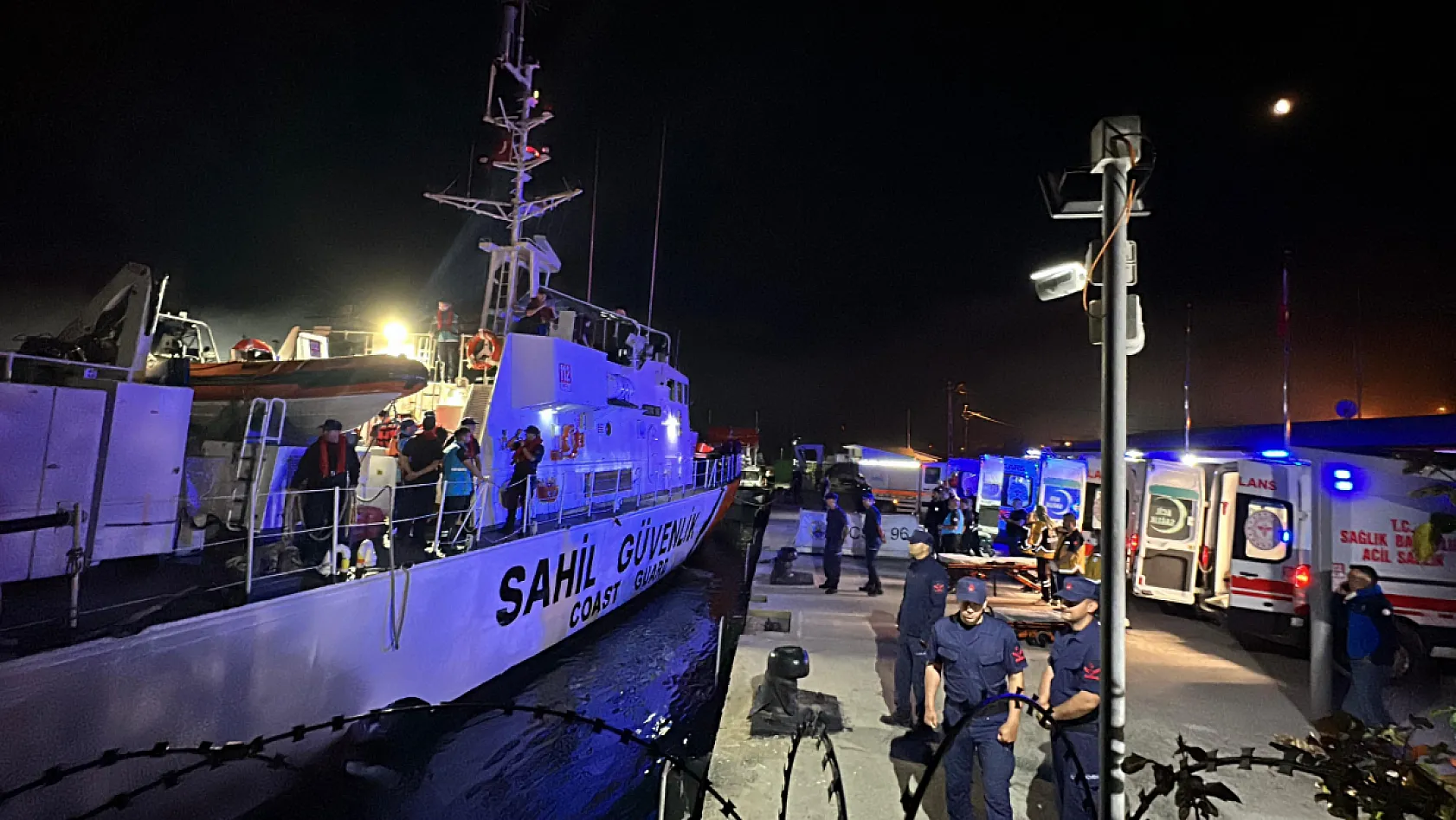 Karadeniz'deki saldırıda yaralanan balıkçılar İnebolu'na getirildi