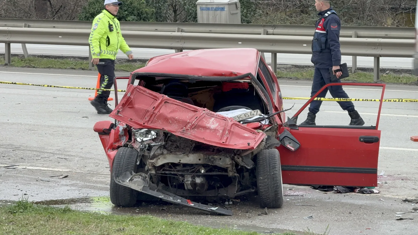 Veda mesajı sonrası feci kaza