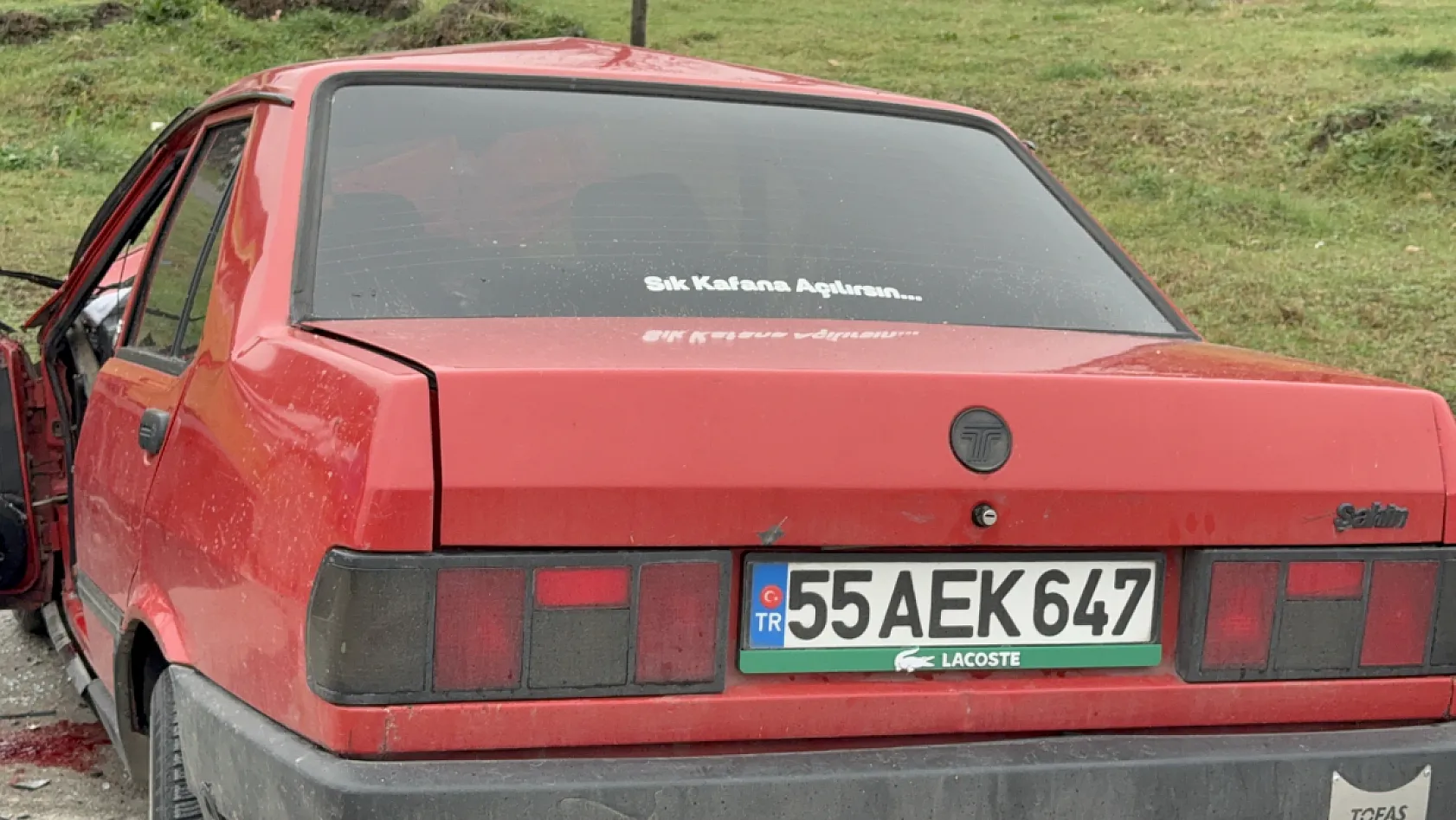 Veda mesajı sonrası feci kaza