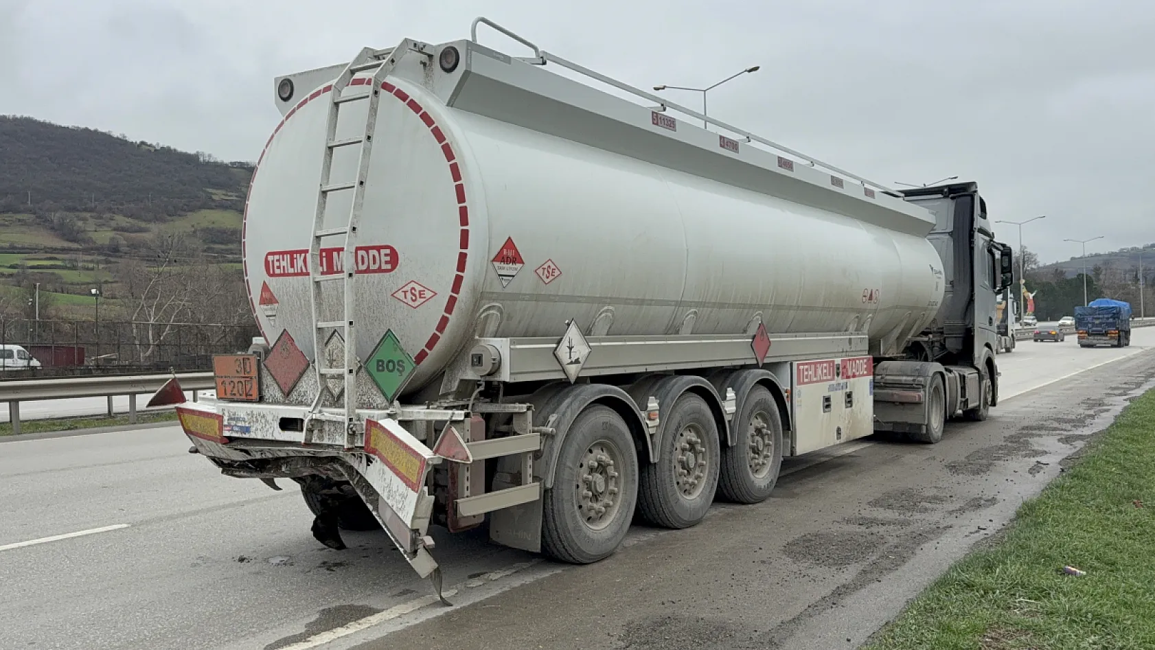 Veda mesajı sonrası feci kaza