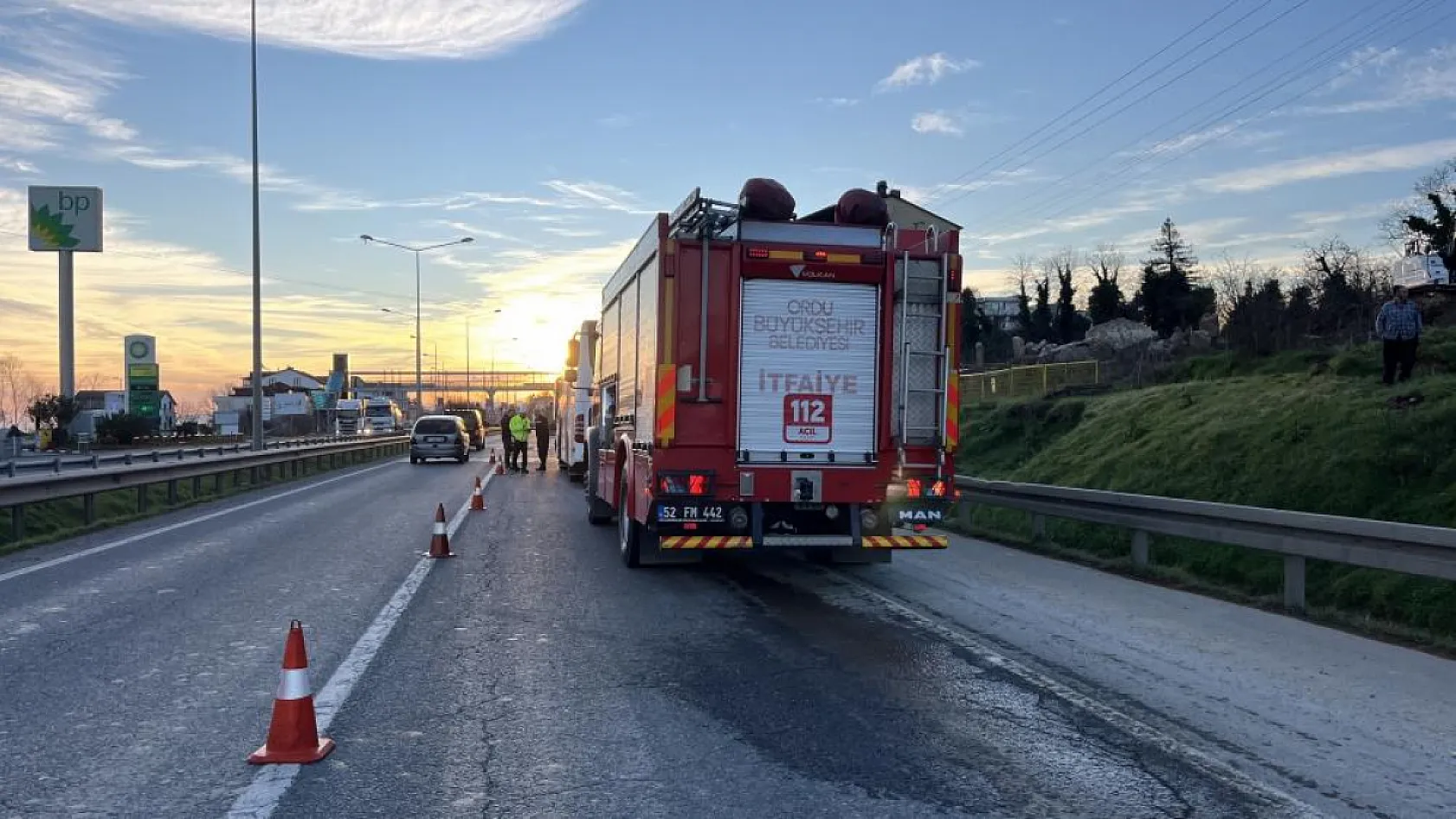 Ordu'da korkunç kaza! Yolcu otobüsü 500 metre sürüklendi