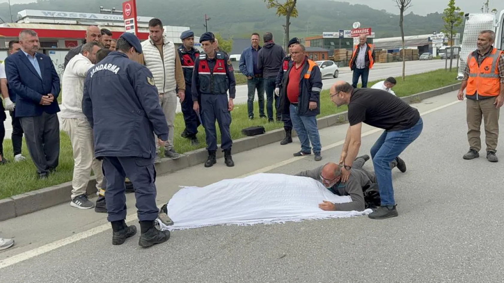 Samsun'da yürek yakan kaza