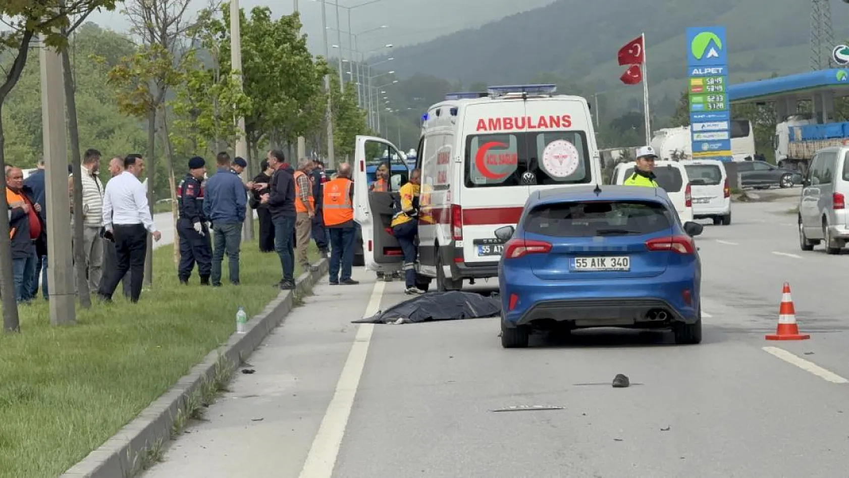 Samsun'da yürek yakan kaza