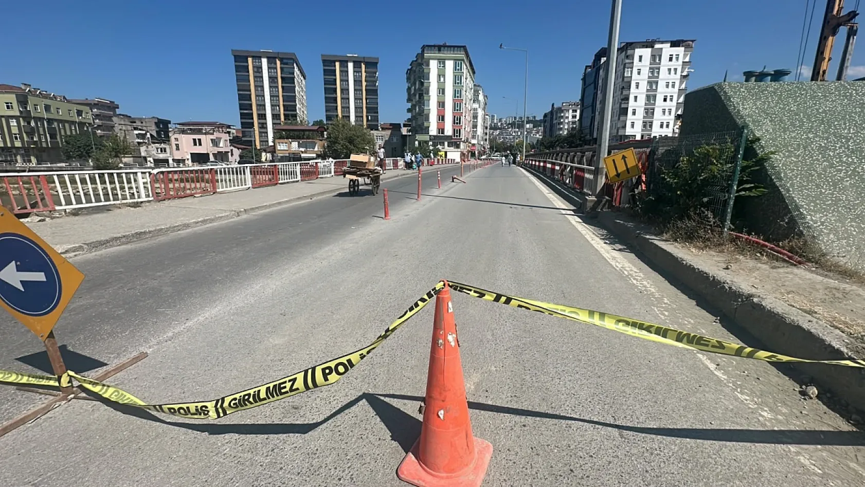 Samsun'da 100. Yıl köprüsü tedbir amaçlı trafiğe kapatıldı