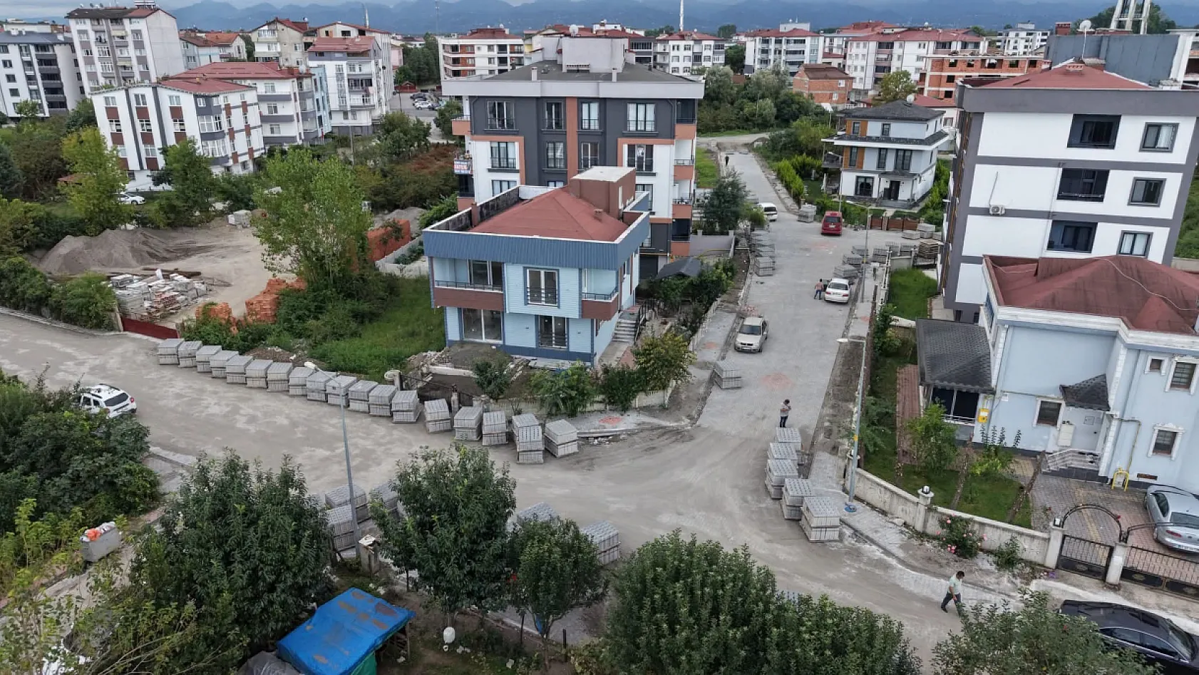 Terme'de Fenk Mahallesi'nde altyapı çalışmaları hızlandı