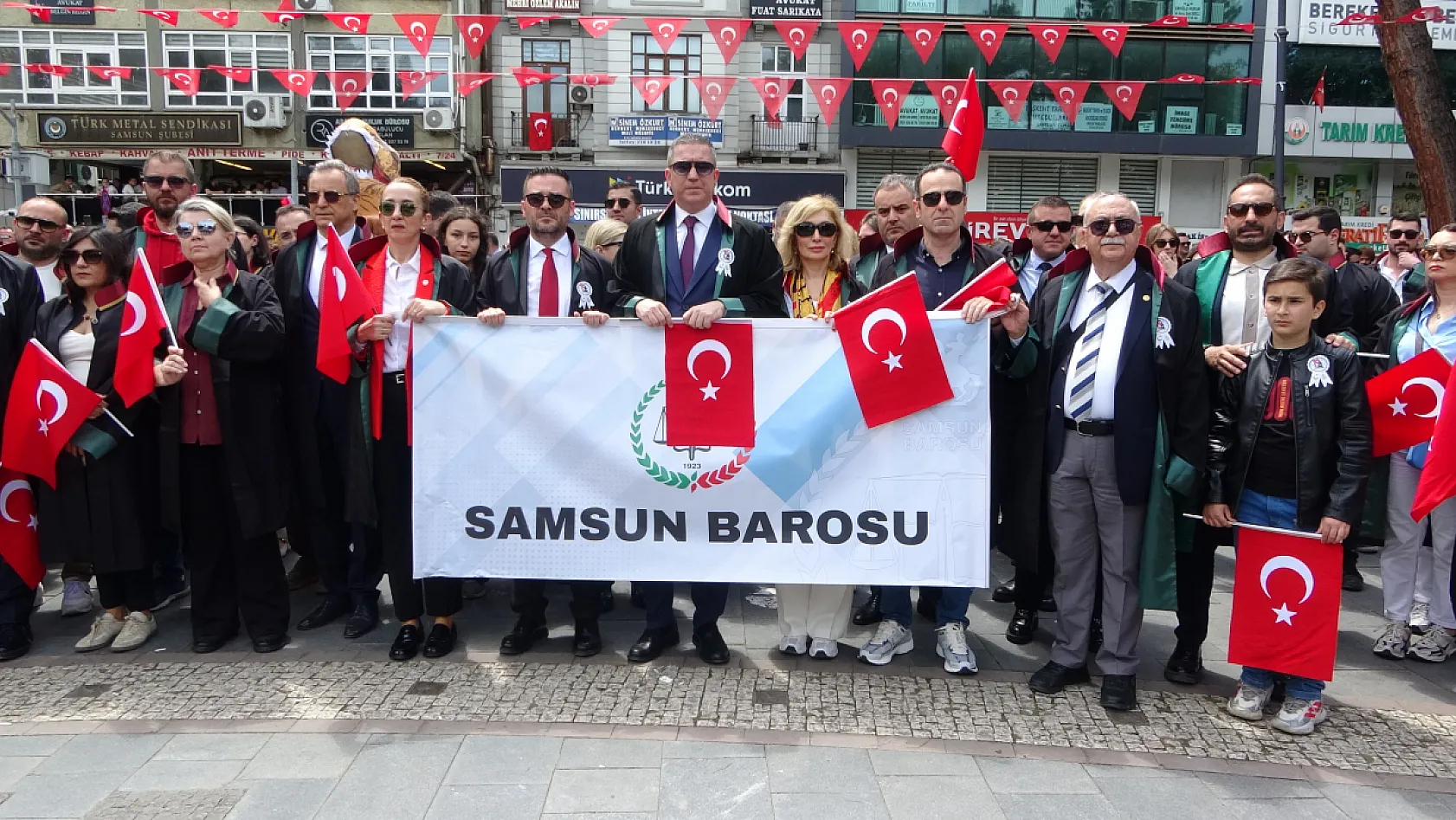 Türkiye Barolar Birliği Samsun'da Cumhuriyet yürüyüşünde buluştu