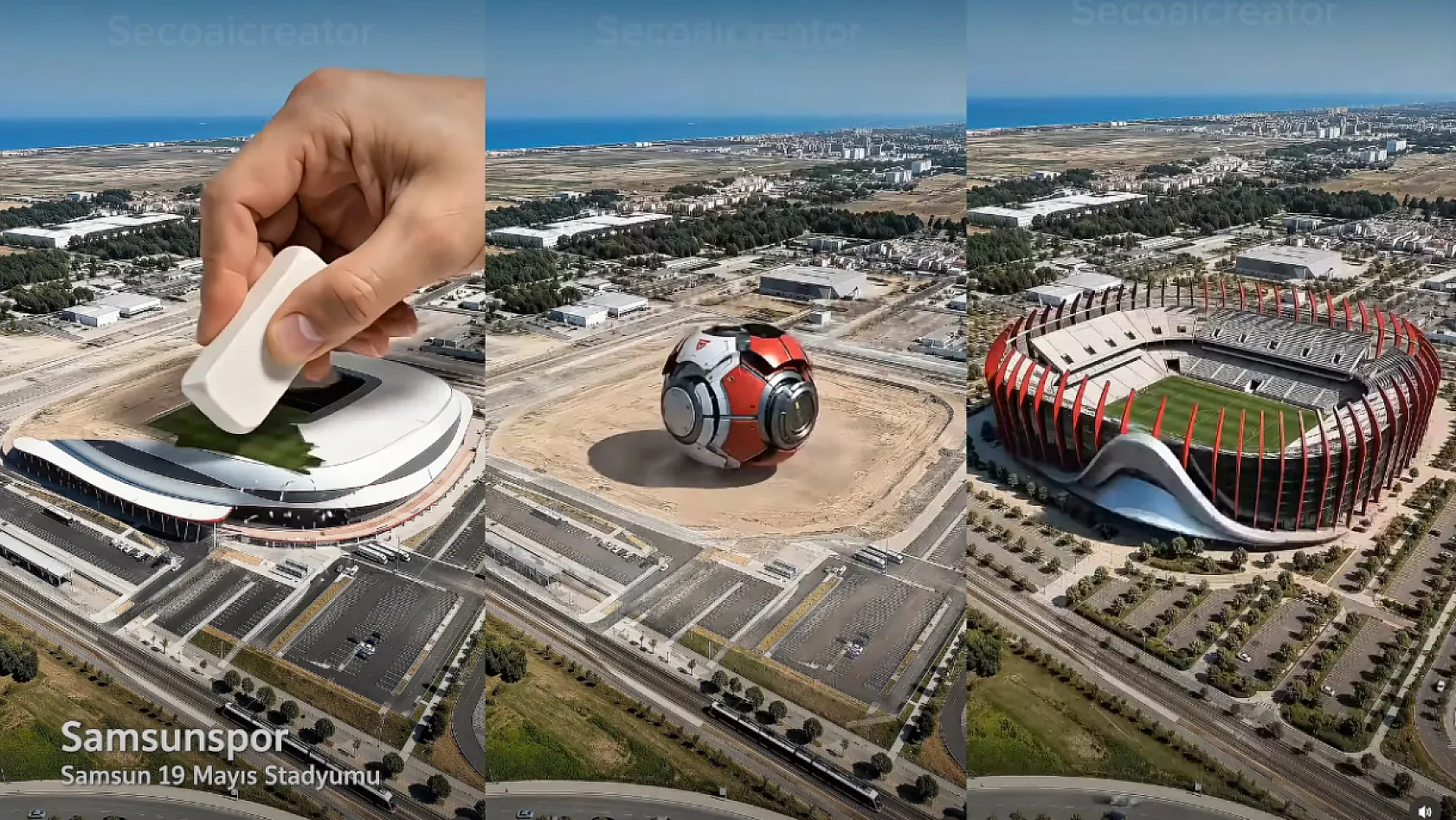 Samsun Yeni 19 Mayıs Stadyumu yeniden tasarlandı
