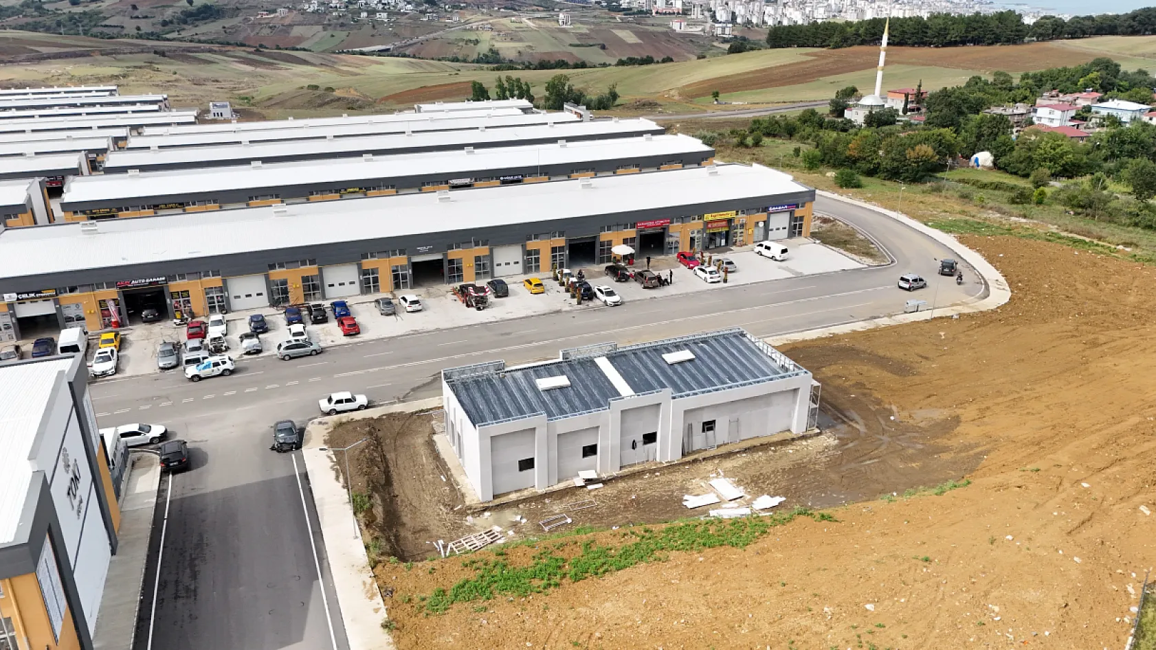 Toybelen Sanayi Sitesi'nde restoran projesinde çalışmalar sürüyor
