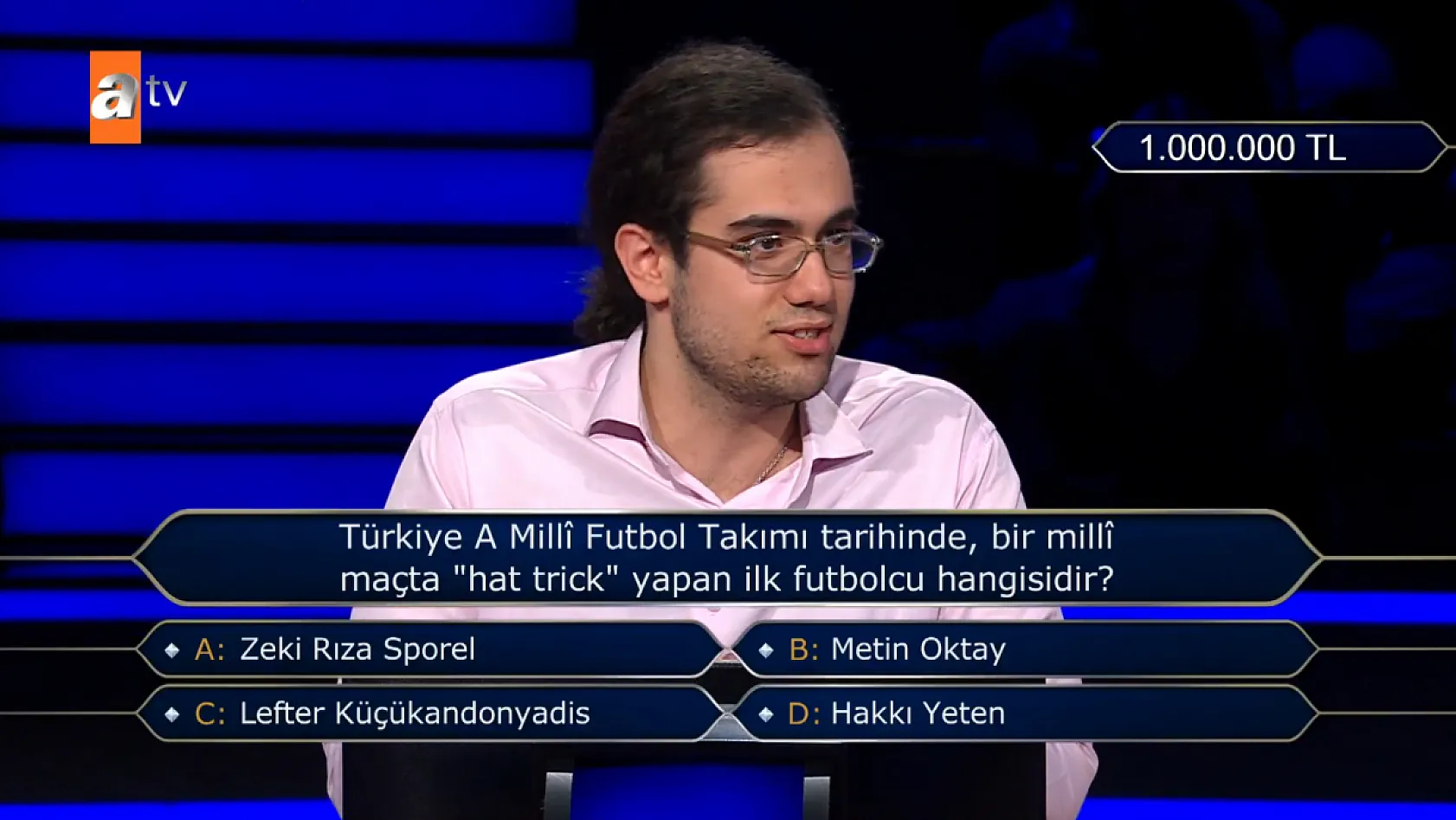 Türkiye A Milli Takımı'nda İlk Hat-Trick kimin? Kim Milyoner'deki 1 milyonluk soru gündem oldu
