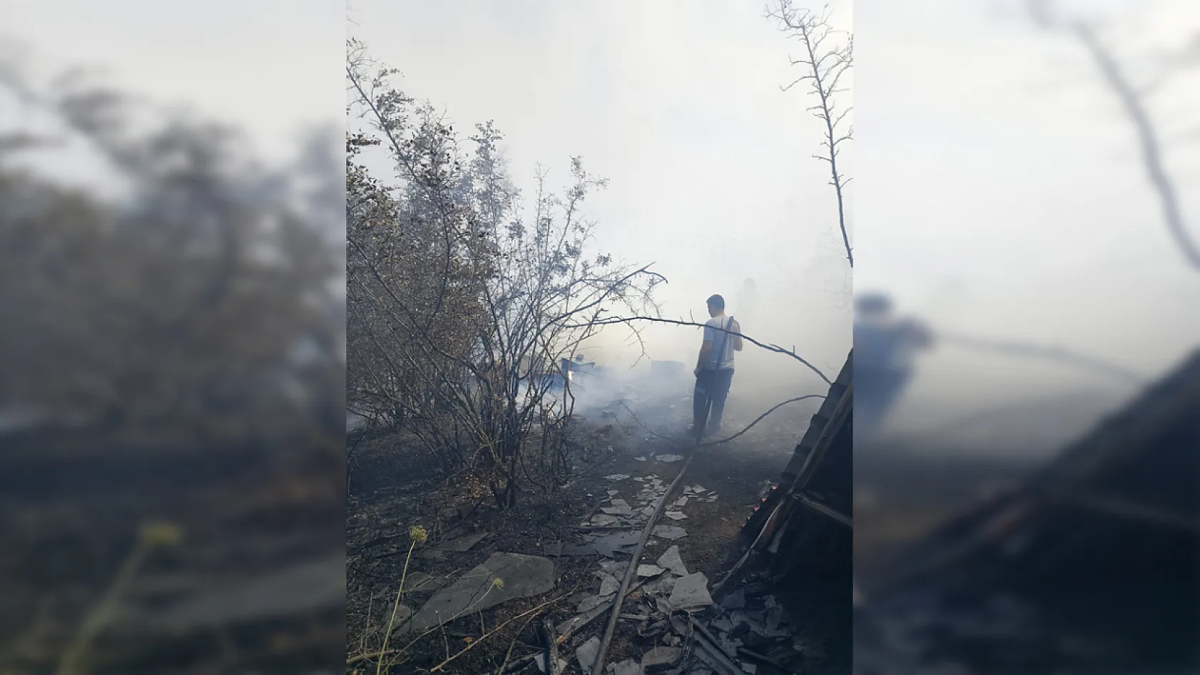 Çalılık Yangınının Bilançosu Ağır: 85 Arı Sandığı Kül Oldu