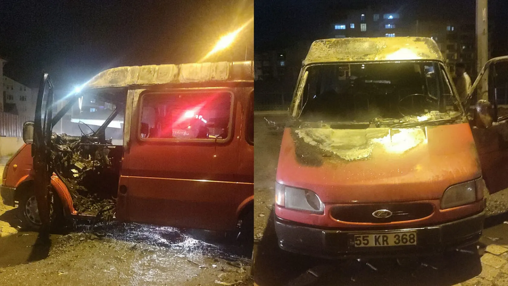Alevler aracı sardı, Kur'an-ı Kerim yanmadı!