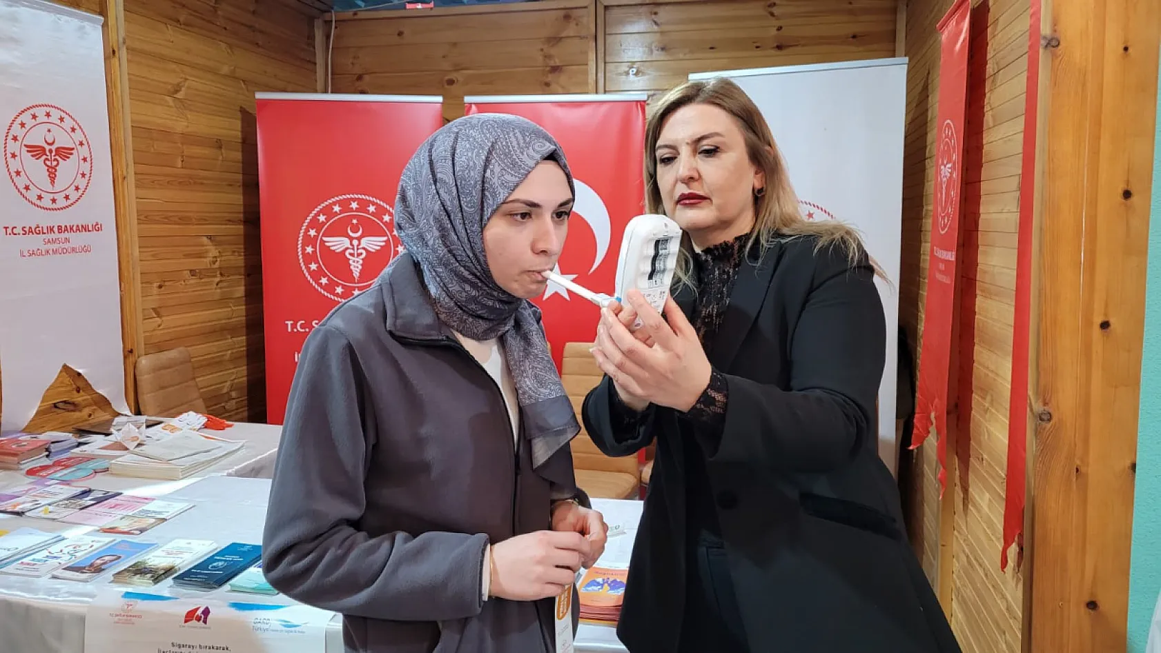 Samsun'da Pulmoner Rehabilitasyon Haftası'nda akciğer sağlığına dikkat çekildi