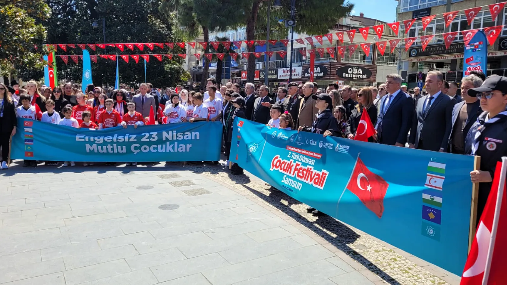 Samsun'da 23 Nisan coşkusu: Türk dünyasının çocukları buluştu