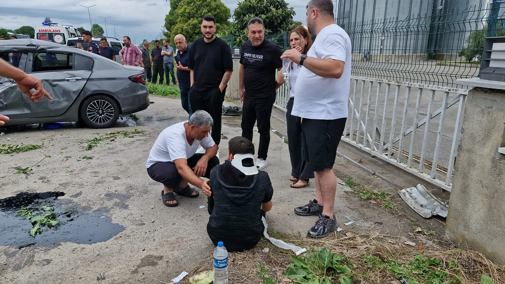 Terme'de trafik kazası: Çok sayıda yaralı var