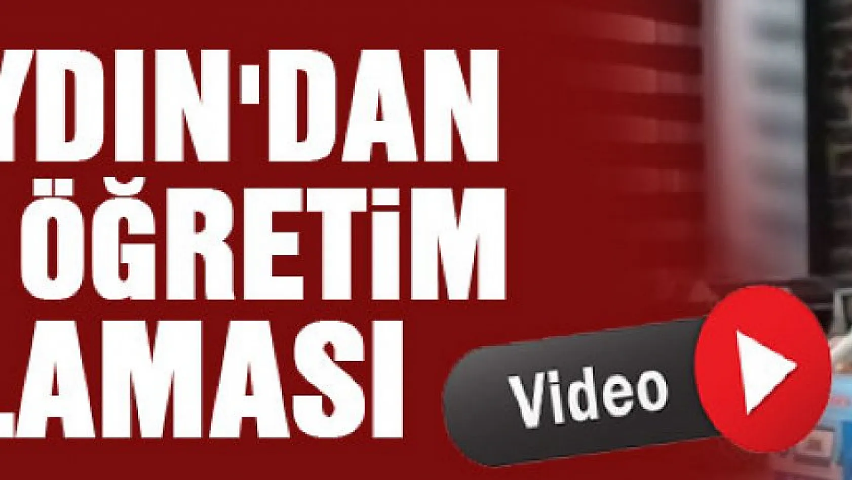 GÜLTEKİN AYDIN'DAN YENİ EĞİTİM ÖĞRETİM YILI AÇIKLAMASI