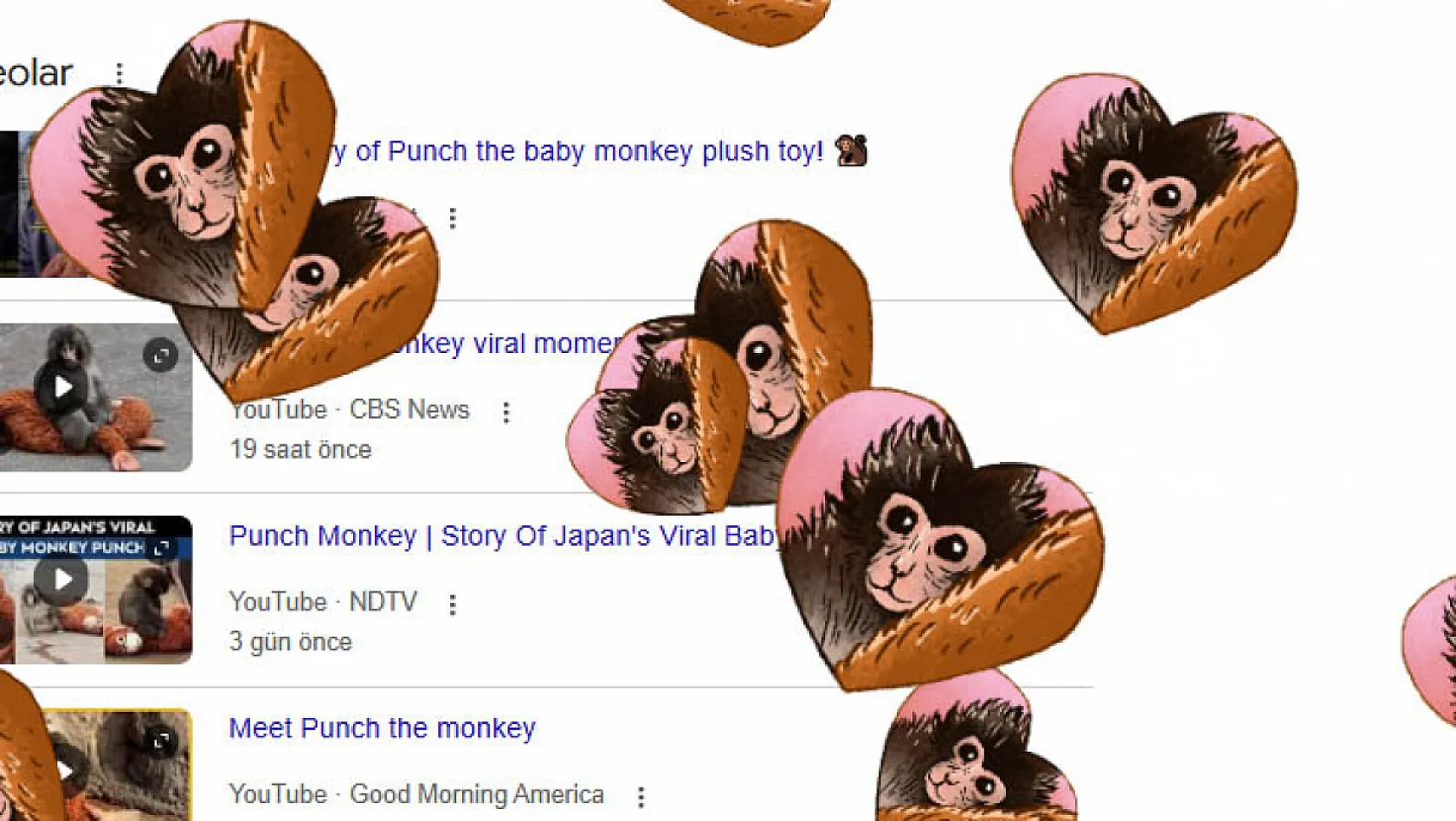 Google'da Punch the Monkey sürprizi!