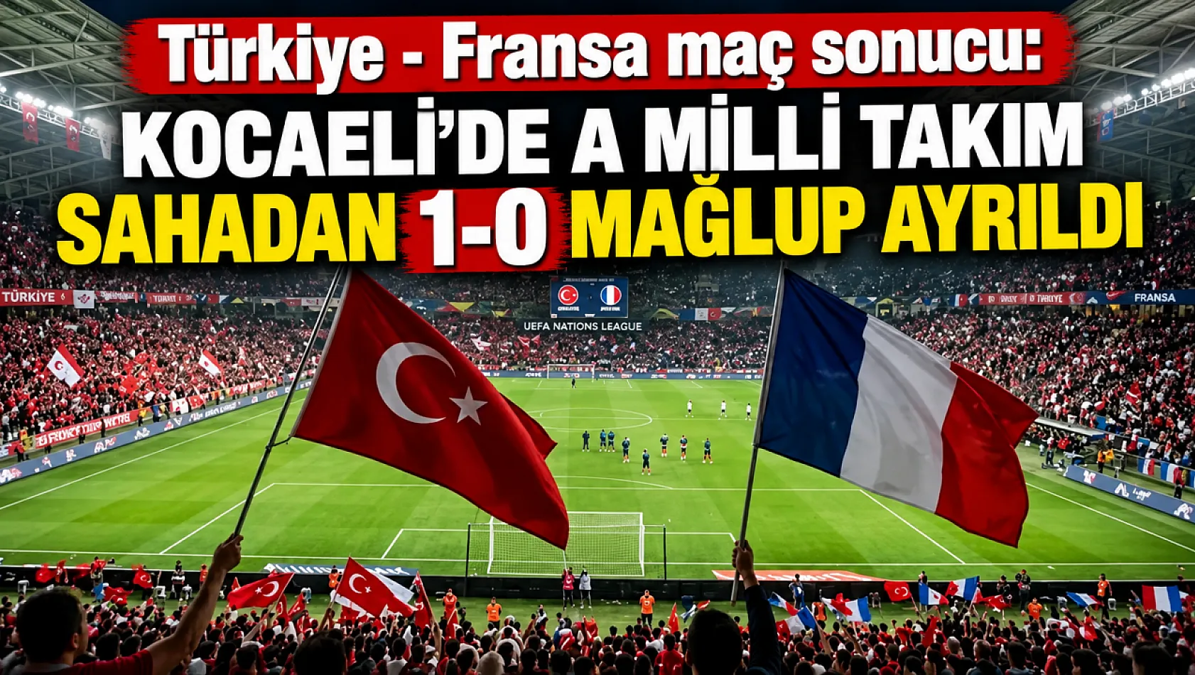 A Milliler sahadan 1-0 mağlup ayrıldı