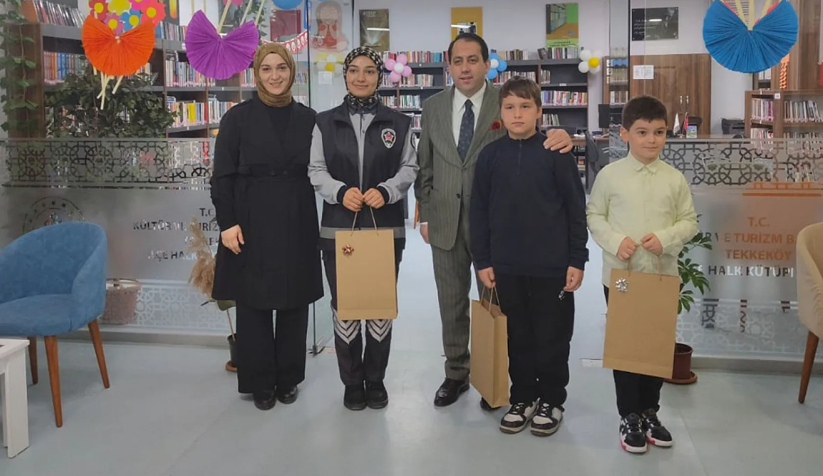 Tekkeköy'de Kütüphane Haftası etkinliği düzenlendi