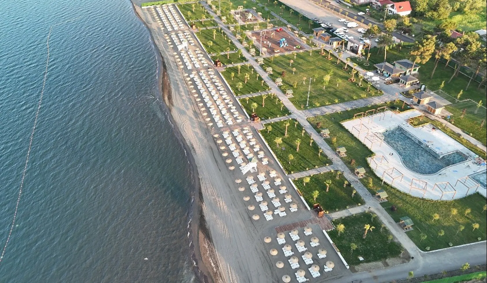 Terme Miliç'te kadınlara özel plaj ve havuz hizmete girdi