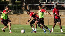 Samsunspor, Hollanda kampında ilk antrenmanına çıktı