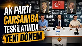 AK Parti Çarşamba İlçe teşkilatında yeni yönetim belli oldu