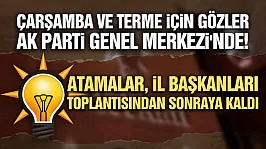 AK Parti'de Çarşamba ve Terme'nin yeni başkanları yarın görüşülecek