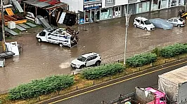 Erzurum'da sağanak hayatı olumsuz etkiledi
