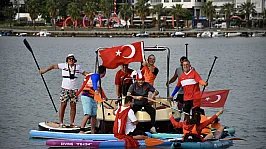 Milli maçı Karadeniz'den izlediler