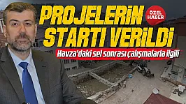 Recep Kemal Certel, 'Havza'da sel önlemleri sürüyor'