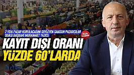 Samsun Pazarcılar Odası'ndan Kayıt Dışı Uyarısı