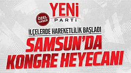 YENİ Parti Samsun'da kongre heyecanı, ilçelerde adaylar netleşiyor!