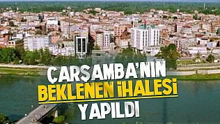 Çarşamba'da beklenen yol ihalesi sonuçlandı